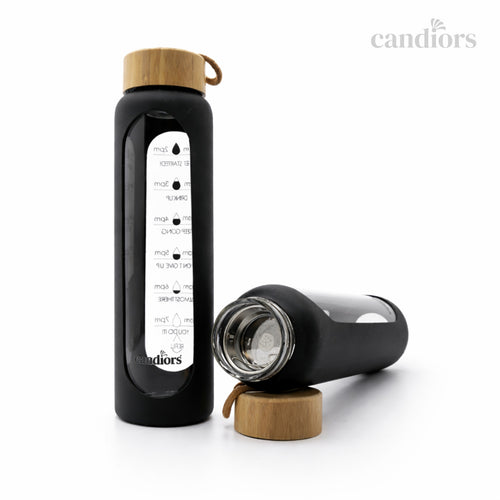 Glass Bottle with Sleeve & Tea Infuser