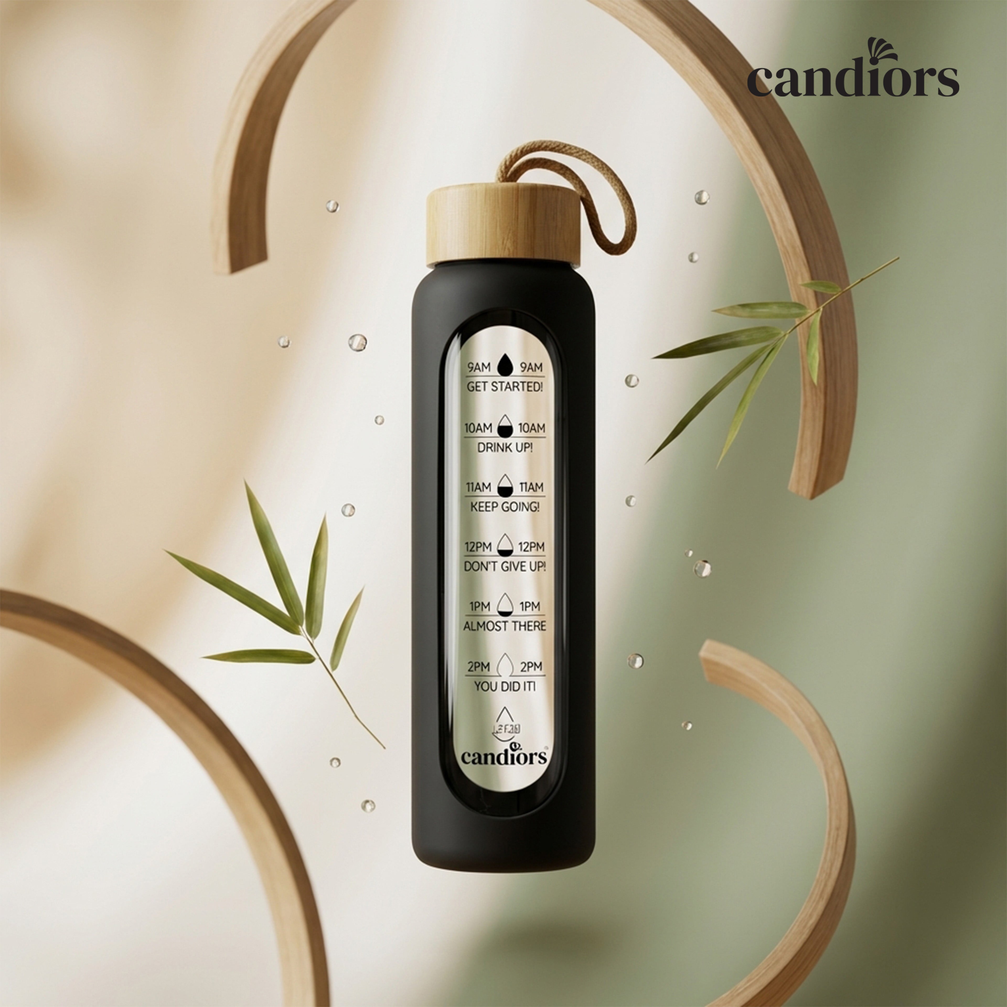 Glass Bottle with Sleeve & Tea Infuser