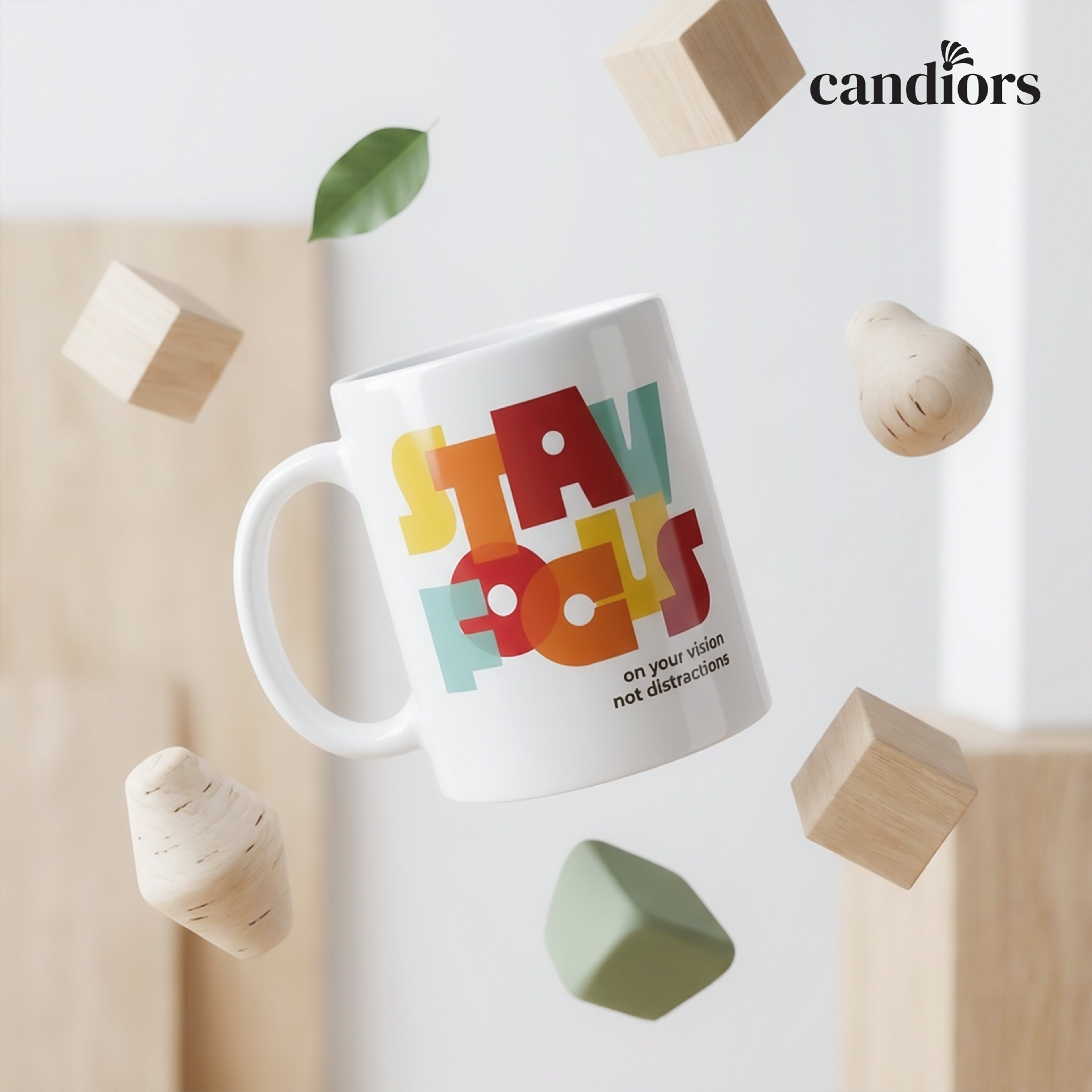 Stay Focus Ceramic Coffee Mug - 325 ML