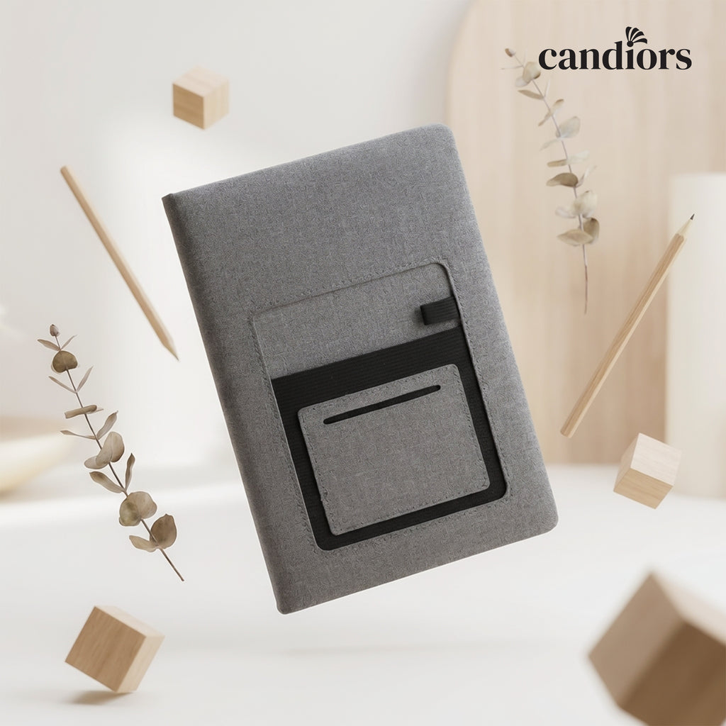 Velora A5 Diary with Mobile and Card Pocket
