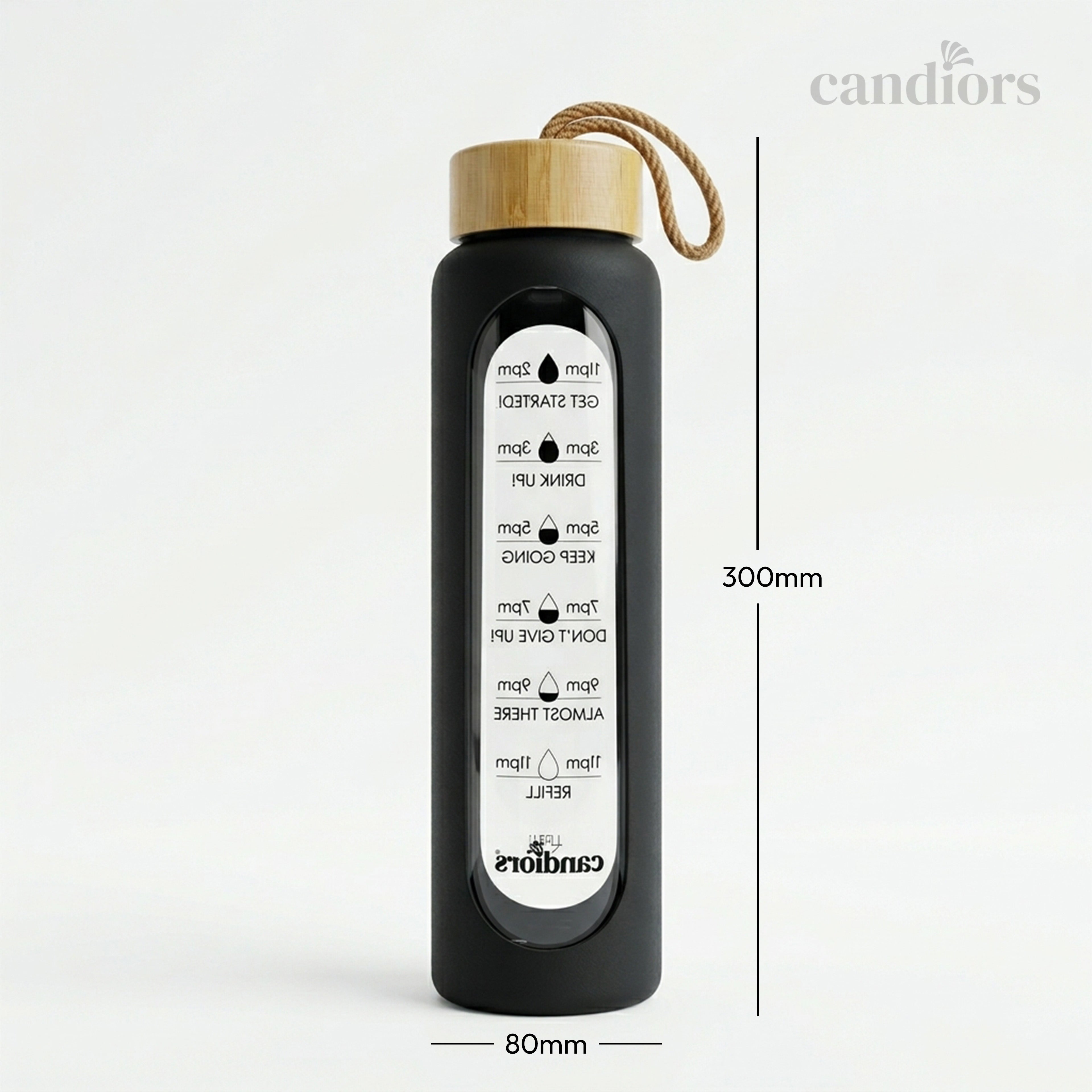 Glass Bottle with Sleeve & Tea Infuser