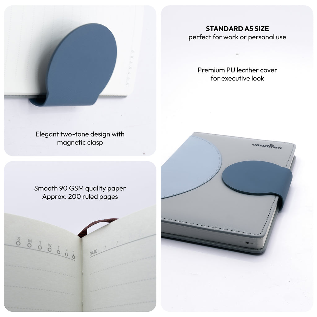 Lunex A5 Notebook Diary with Magnetic Closure