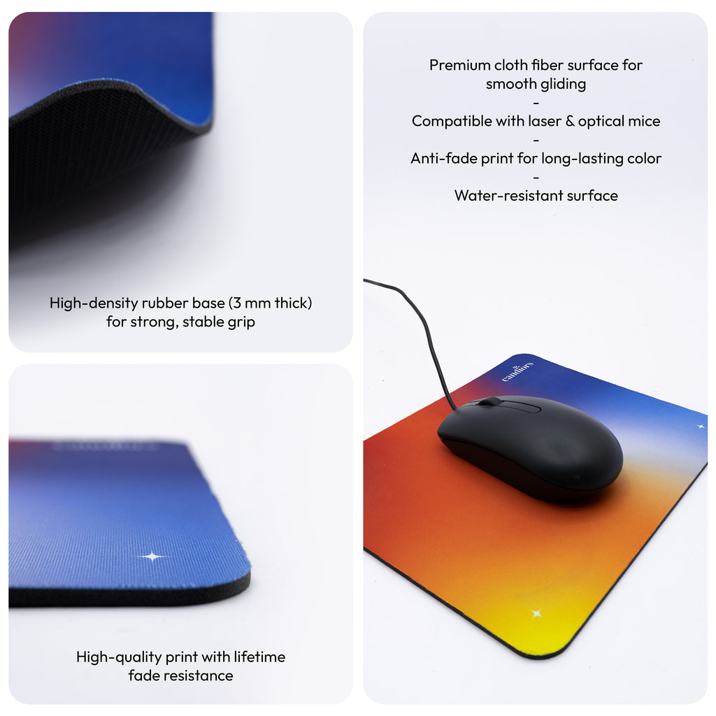 Ultra Smooth Mouse Pad with Non-Slip Base - Small