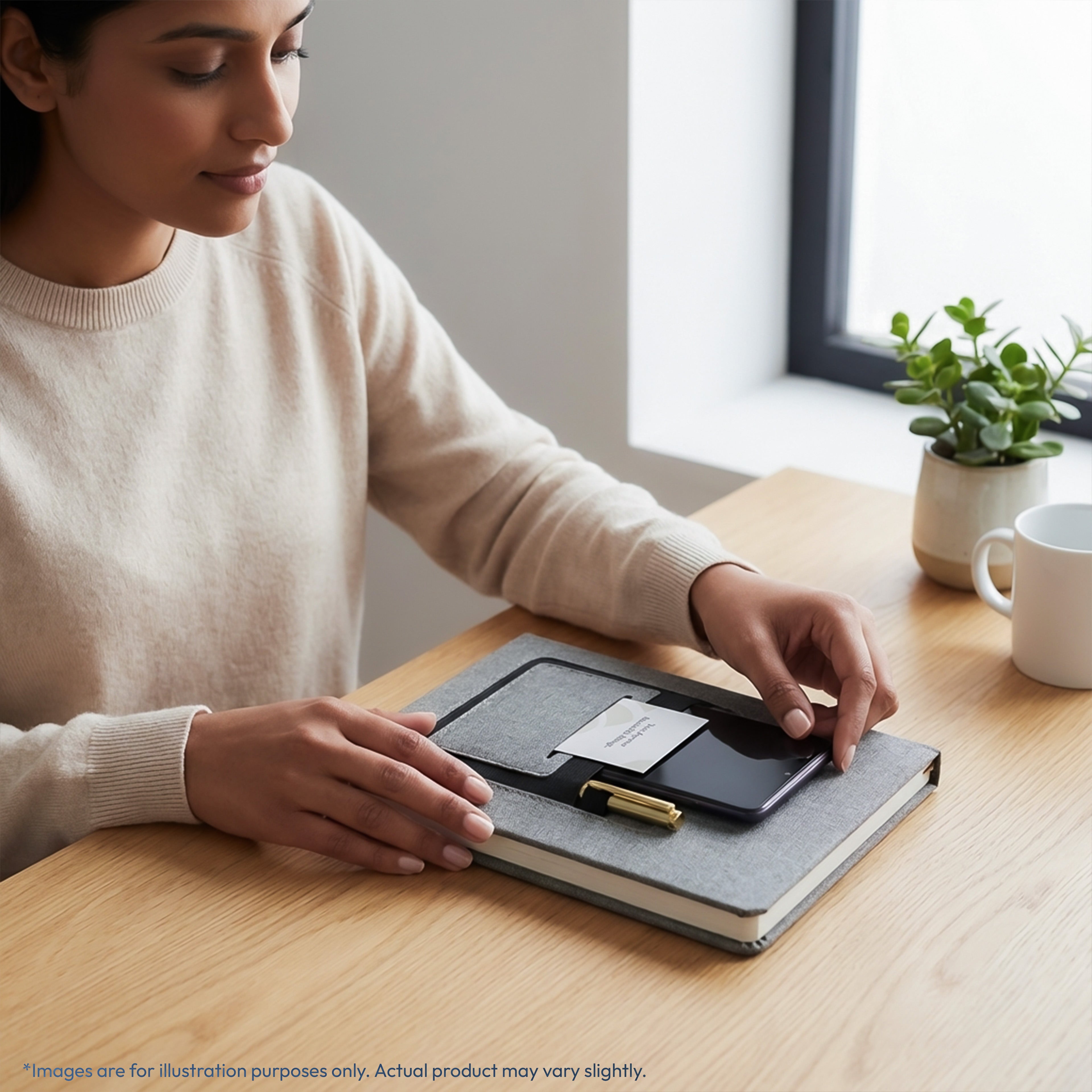Velora A5 Diary with Mobile and Card Pocket