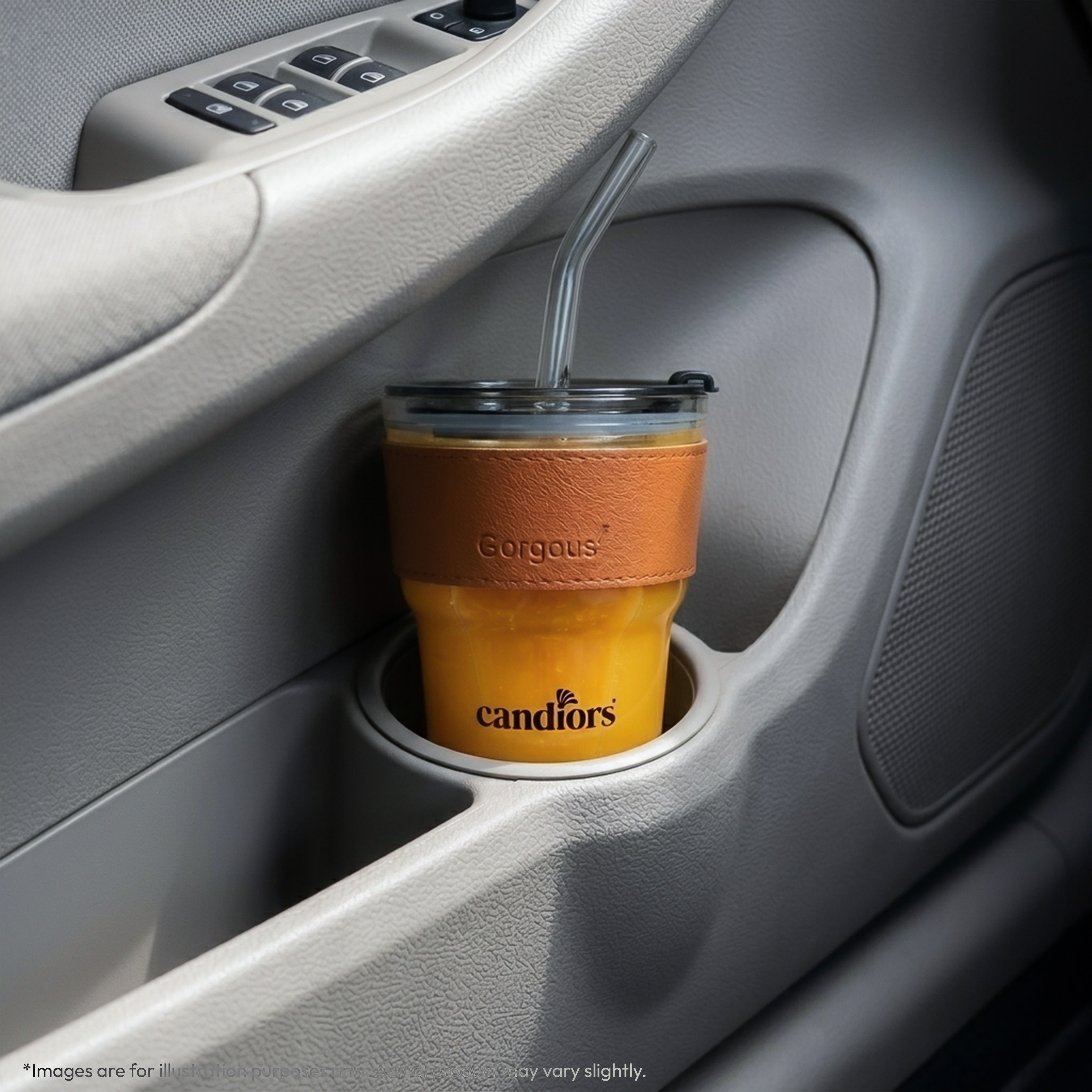 Borosilicate Glass Tumbler with Lid (450 ML)