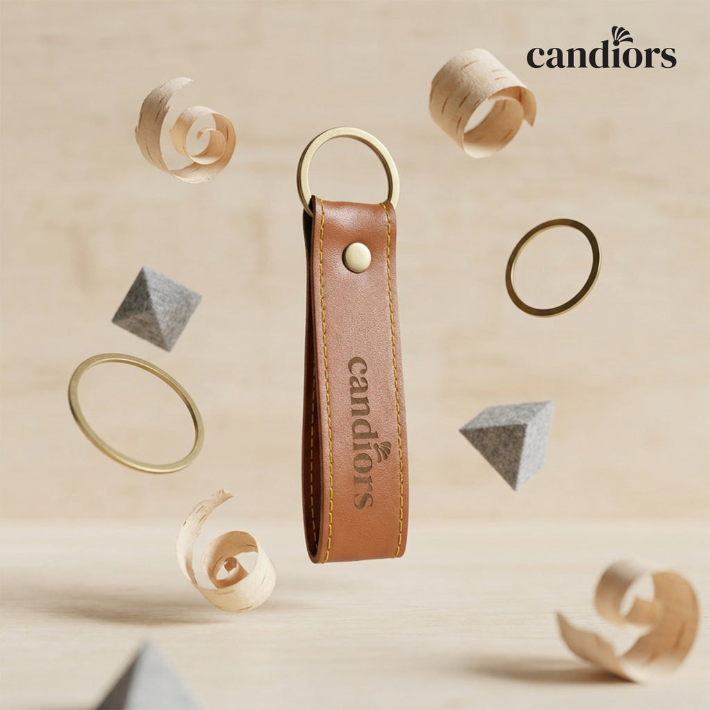 Leather Keychain Set (Pack of 3)