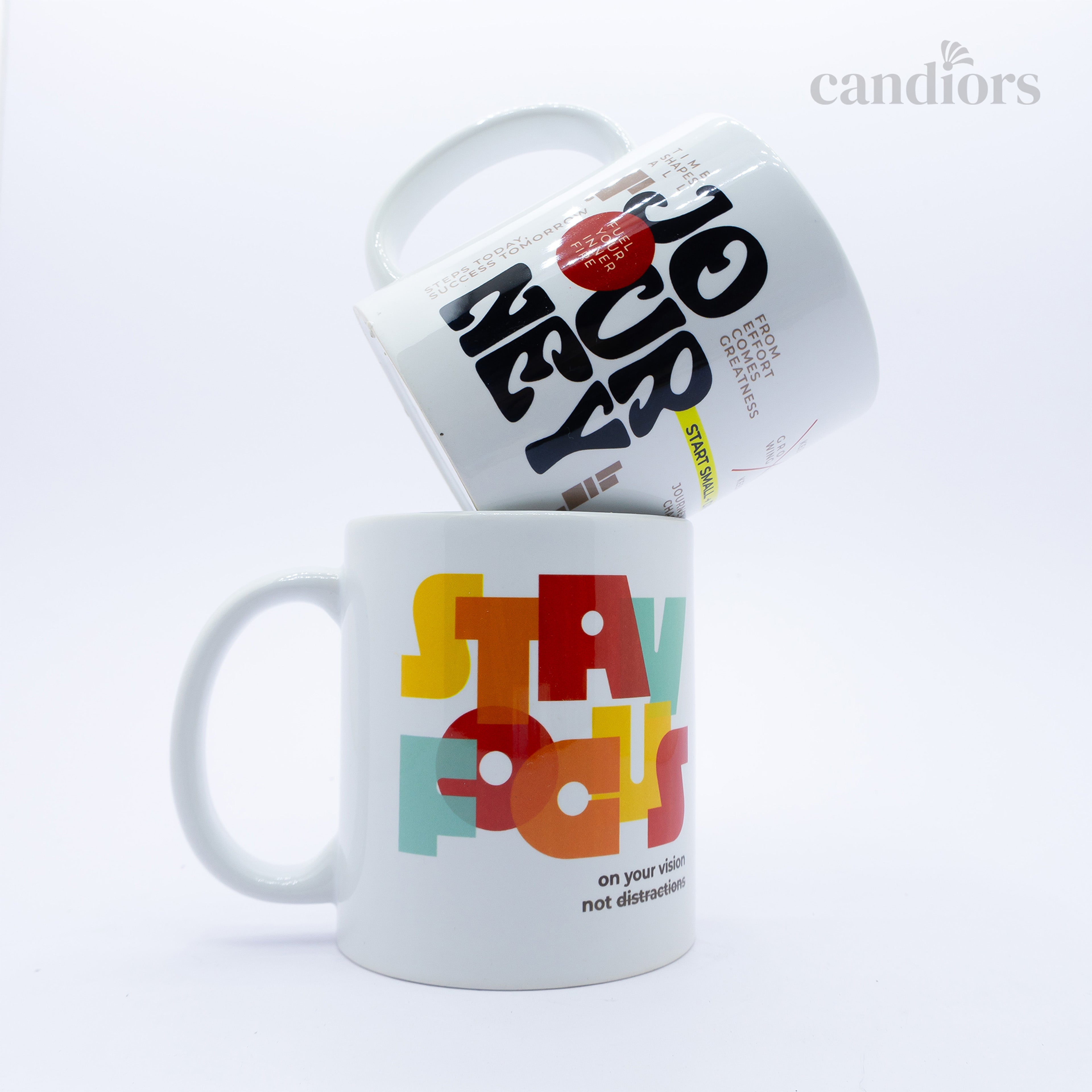 Stay Focus and Building Success Coffee Mug Combo