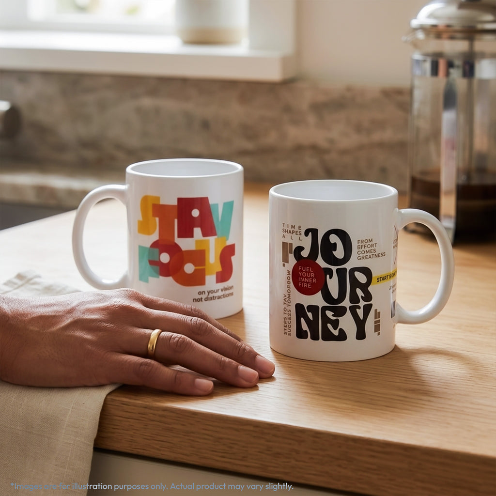 Stay Focus and Building Success Coffee Mug Combo