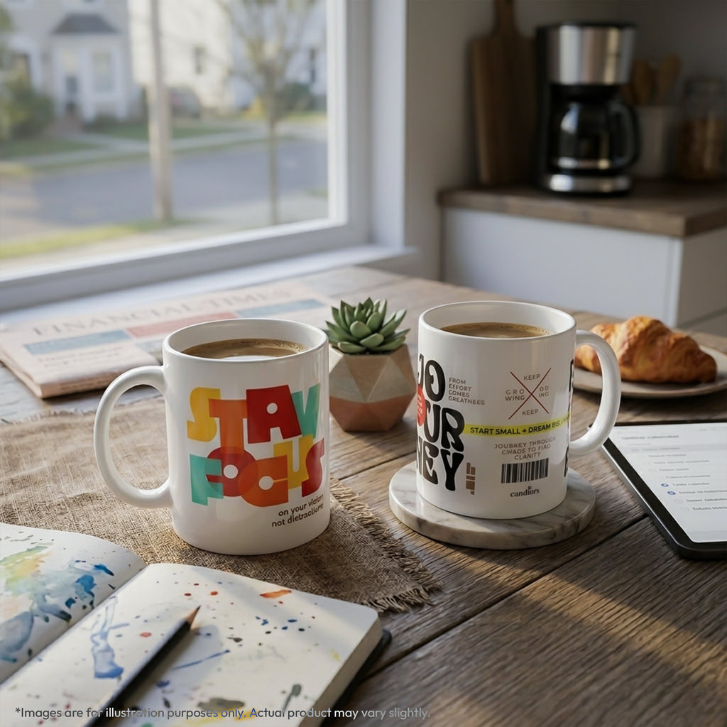 Stay Focus and Building Success Coffee Mug Combo
