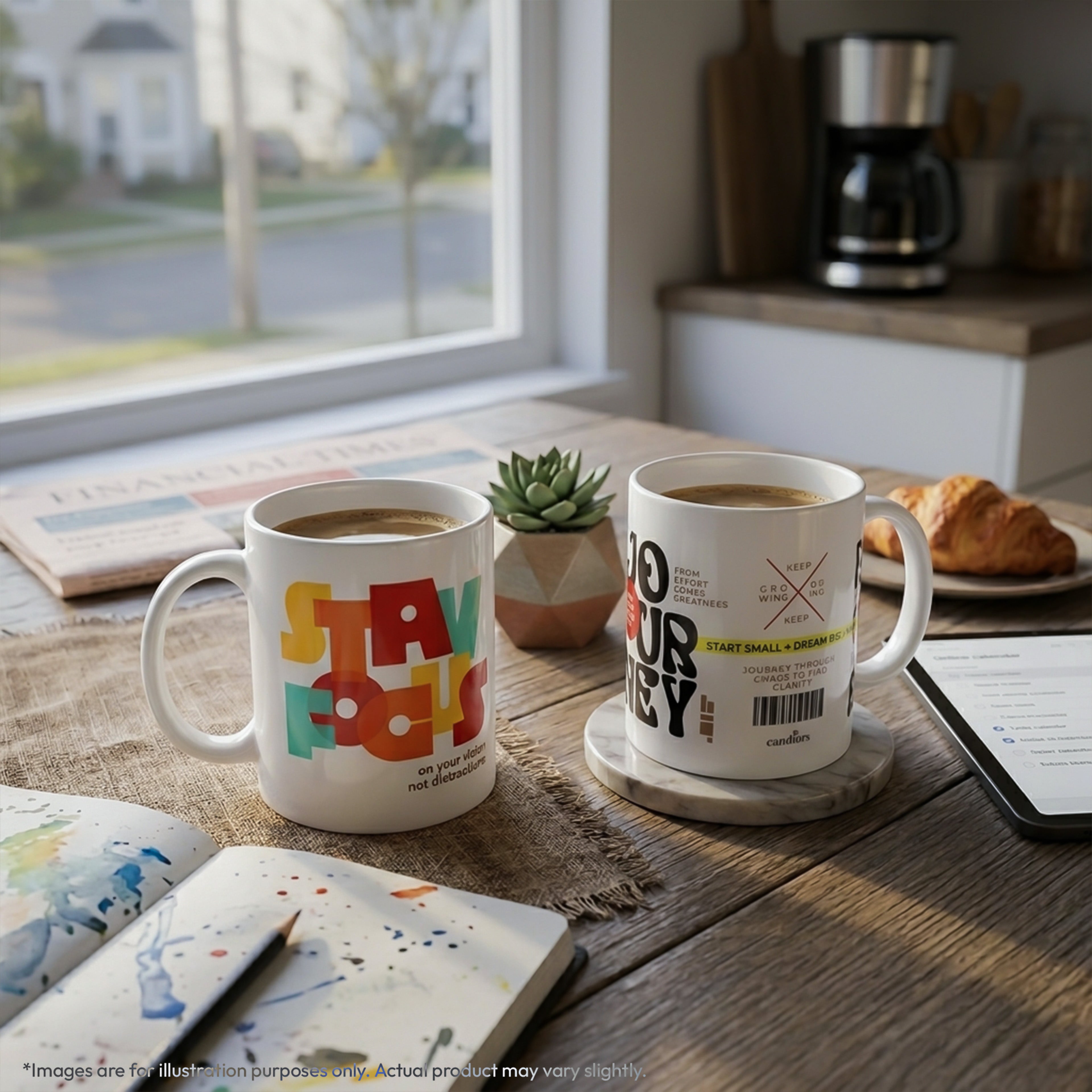 Stay Focus and Building Success Coffee Mug Combo