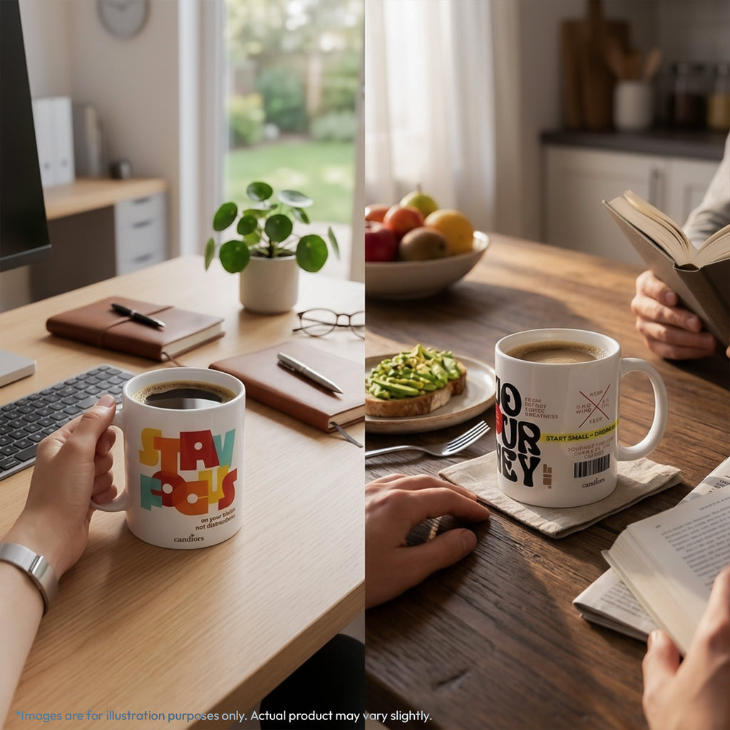 Stay Focus and Building Success Coffee Mug Combo