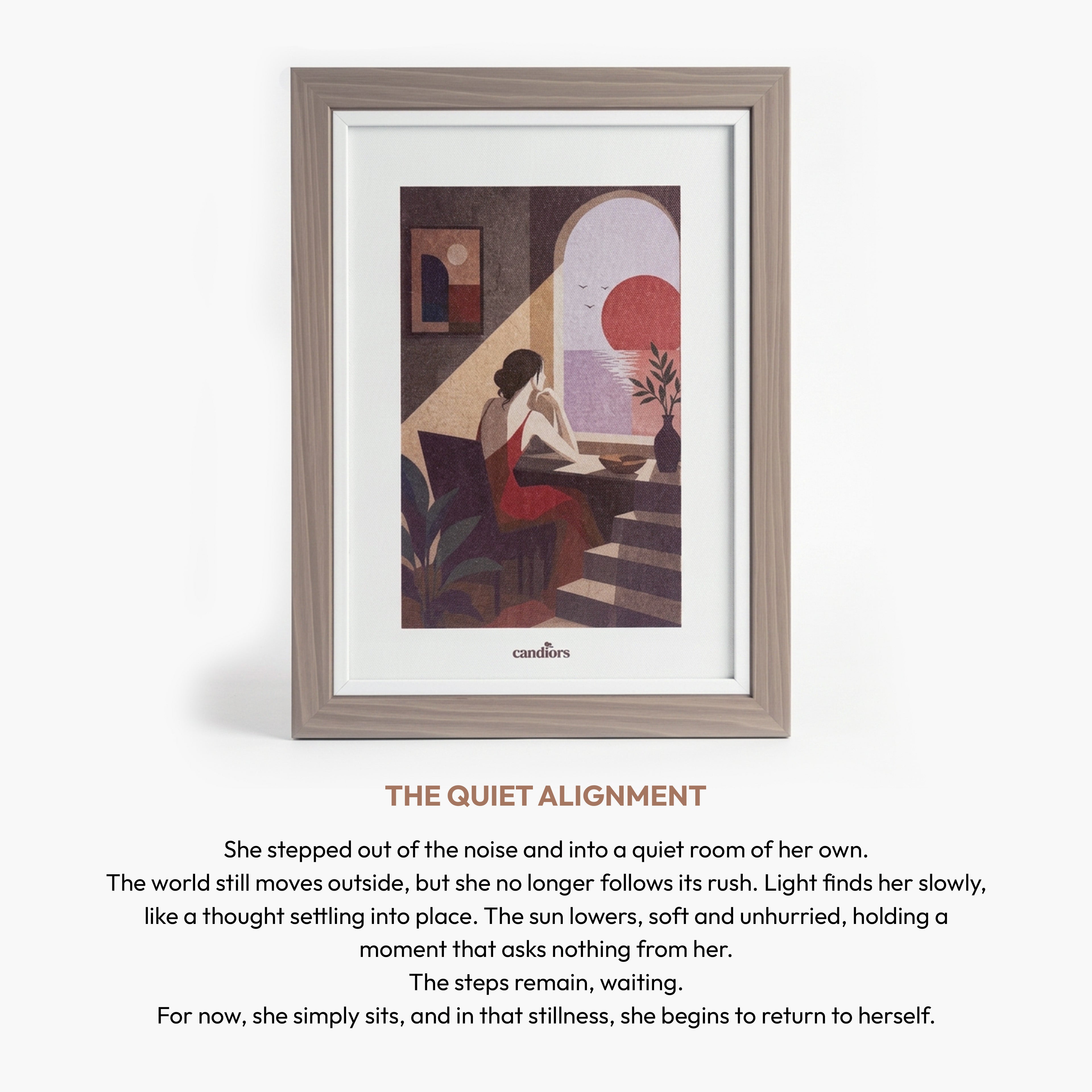 The Quiet Alignment A4 Canvas Frame