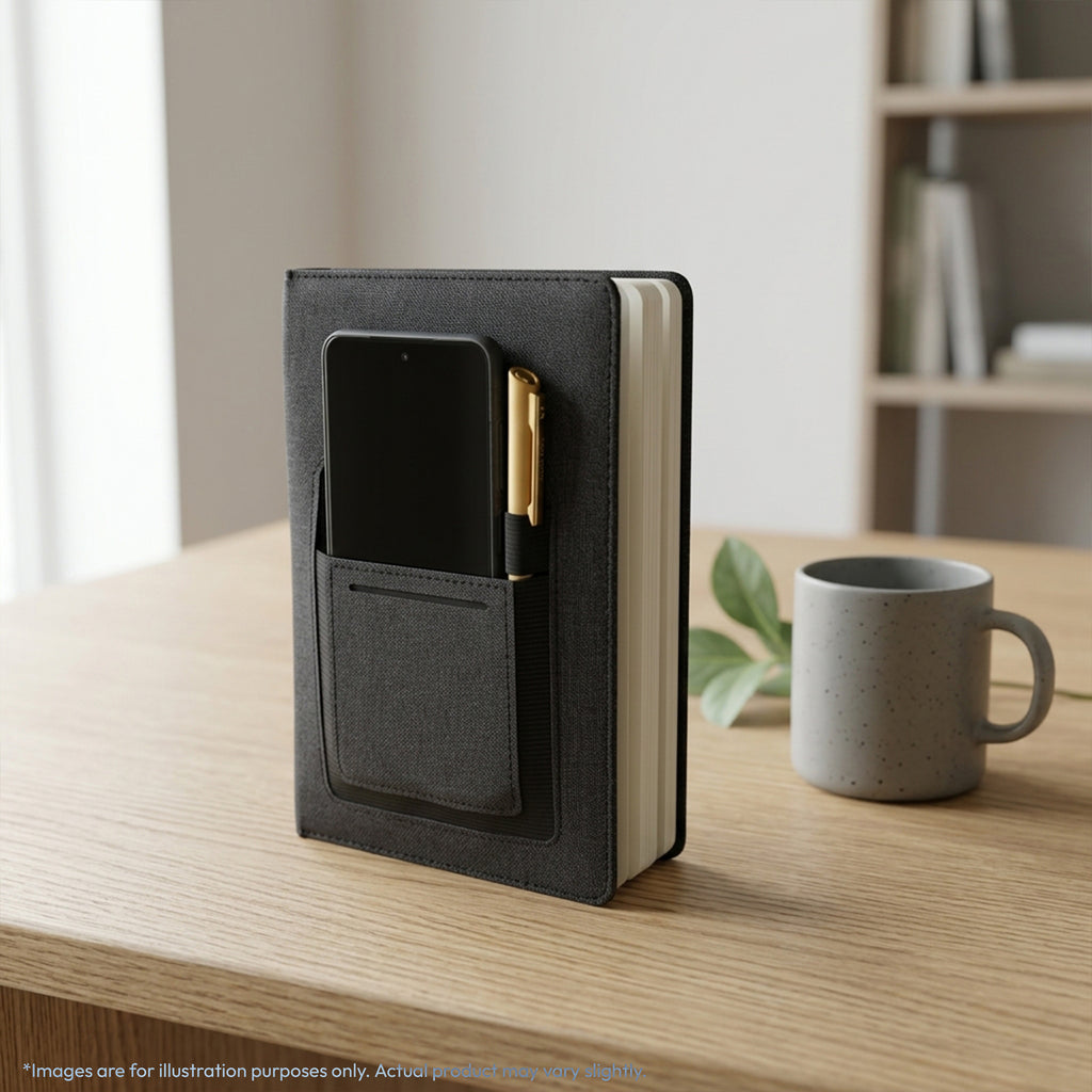 Velora A5 Diary with Mobile and Card Pocket